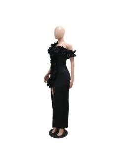 Patchwork Split Hem Sleeveless Dresses -Define Your Shop P 20240511135010462 237