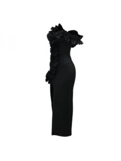 Patchwork Split Hem Sleeveless Dresses -Define Your Shop P 20240511135012398 139