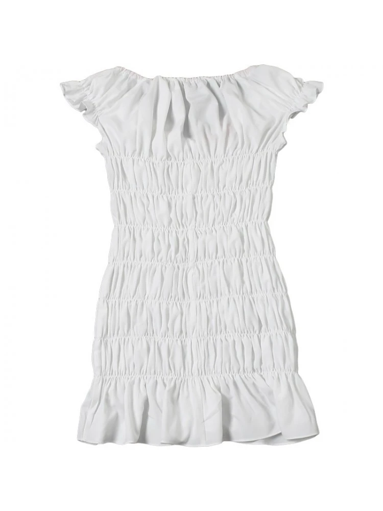 Lace Up Ruched V Neck Mini Dress 11 Lace Up Ruched V Neck Mini Dress - Image 9