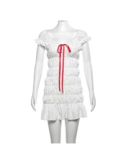 Lace Up Ruched V Neck Mini Dress 28 Lace Up Ruched V Neck Mini Dress -Define Your Shop P 20240514091006728 729