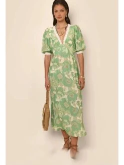 Patchwork V Neck A-line Short Sleeve Dress 20 Patchwork V Neck A-line Short Sleeve Dress -Define Your Shop P 20240515134014225 502