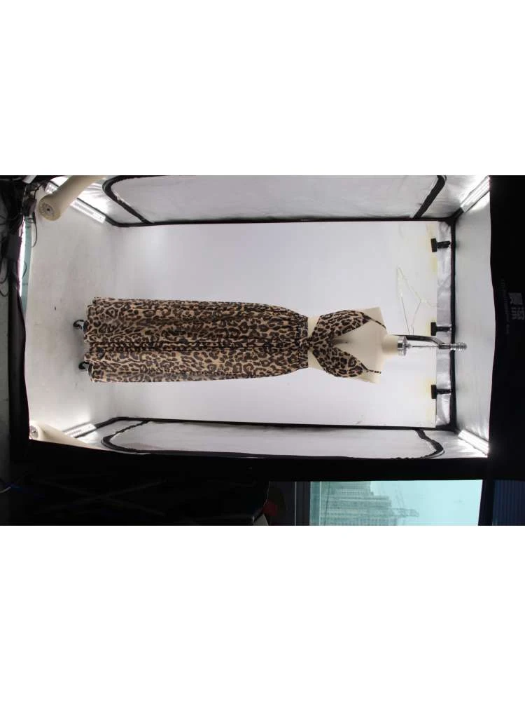 Leopard Printed Wrap Backless Maxi Dress 5 Leopard Printed Wrap Backless Maxi Dress - Image 3