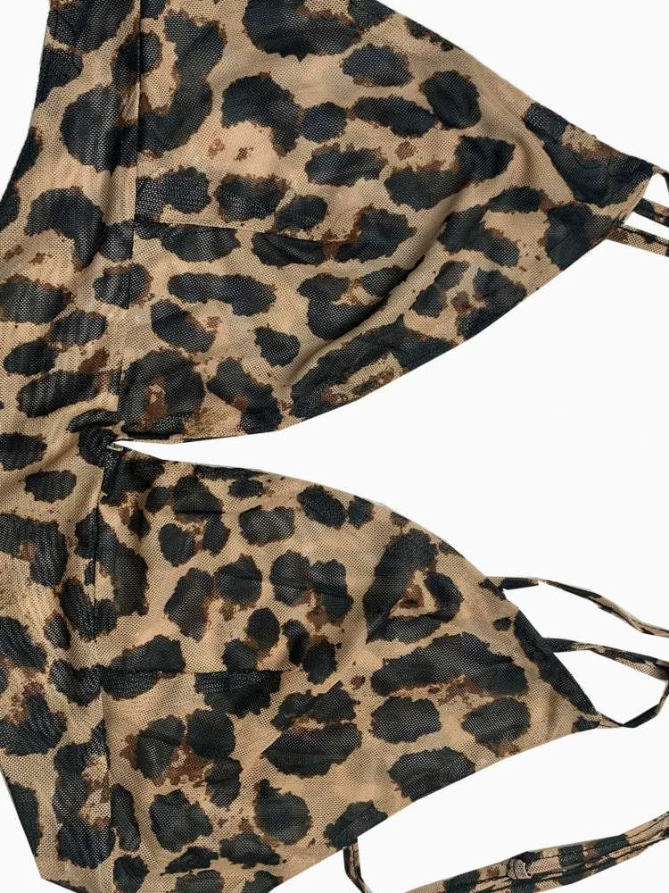 Leopard Printed Wrap Backless Maxi Dress 8 Leopard Printed Wrap Backless Maxi Dress - Image 6