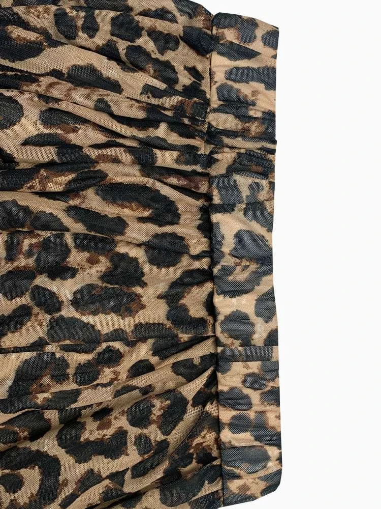 Leopard Printed Wrap Backless Maxi Dress 10 Leopard Printed Wrap Backless Maxi Dress - Image 8