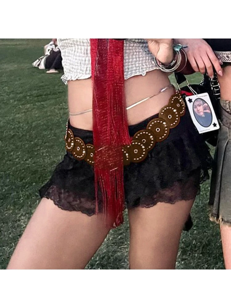 Rivet Patchwork PU Belt 4 Rivet Patchwork PU Belt - Image 2