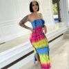 Colorblock Tie Dye Strapless Maxi Dress 1 Colorblock Tie Dye Strapless Maxi Dress -Define Your Shop P 20240521152519421 195