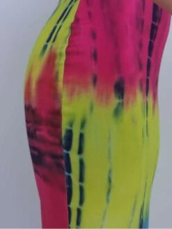 Colorblock Tie Dye Strapless Maxi Dress -Define Your Shop P 20240521152524062 495