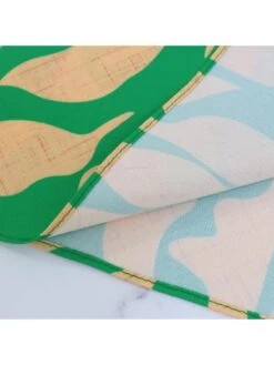 Geometric Pattern Stringy Selvedge A-line Short Sleeve Dress -Define Your Shop P 20240525113506598 463