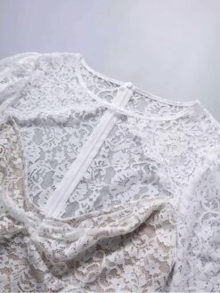 Flower Lace High Rise Long Sleeves Dress 11 Flower Lace High Rise Long Sleeves Dress -Define Your Shop P 20240528111003975 231