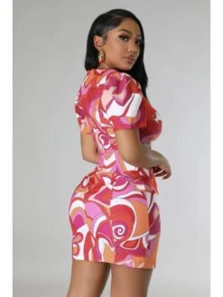 Colorblock Buckle V Neck Mini Dress 13 Colorblock Buckle V Neck Mini Dress -Define Your Shop P 20240528153011586 281