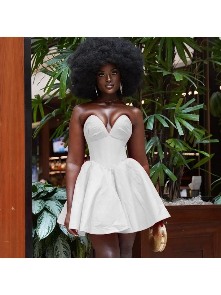 Patchwork Deep V Neck A-line Sleeveless Dresses 3 Patchwork Deep V Neck A-line Sleeveless Dresses