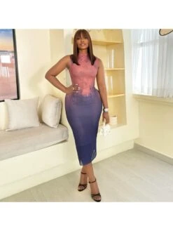 Gradient Color Perspective Sleeveless Dress 12 Gradient Color Perspective Sleeveless Dress -Define Your Shop P 20240530181502677 921