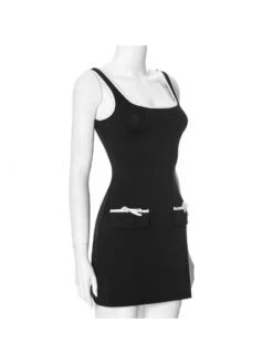 Bow Backless Square Neck Mini Dress 17 Bow Backless Square Neck Mini Dress -Define Your Shop P 20240531190504498 387