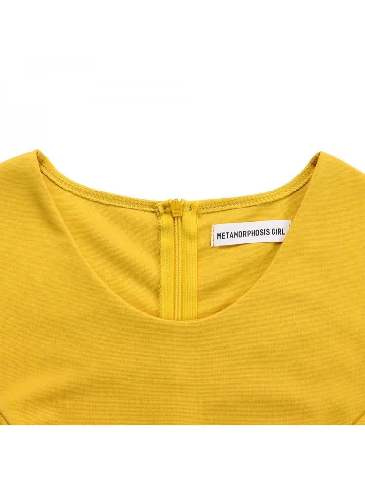 Bow Patchwork V Neck Short Sleeve Midi Dress 17 Bow Patchwork V Neck Short Sleeve Midi Dress - Image 15