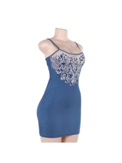 Burn-Out Spaghetti Straps Fitted Sleeveless Dresses -Define Your Shop P 20240606122003800 809