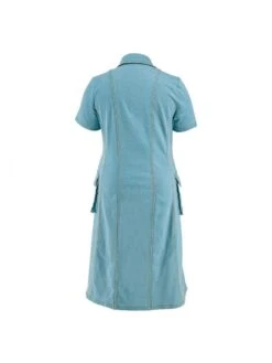 Solid Color Short Sleeve Fitted Short Sleeve Dress -Define Your Shop P 20240606141645237 243