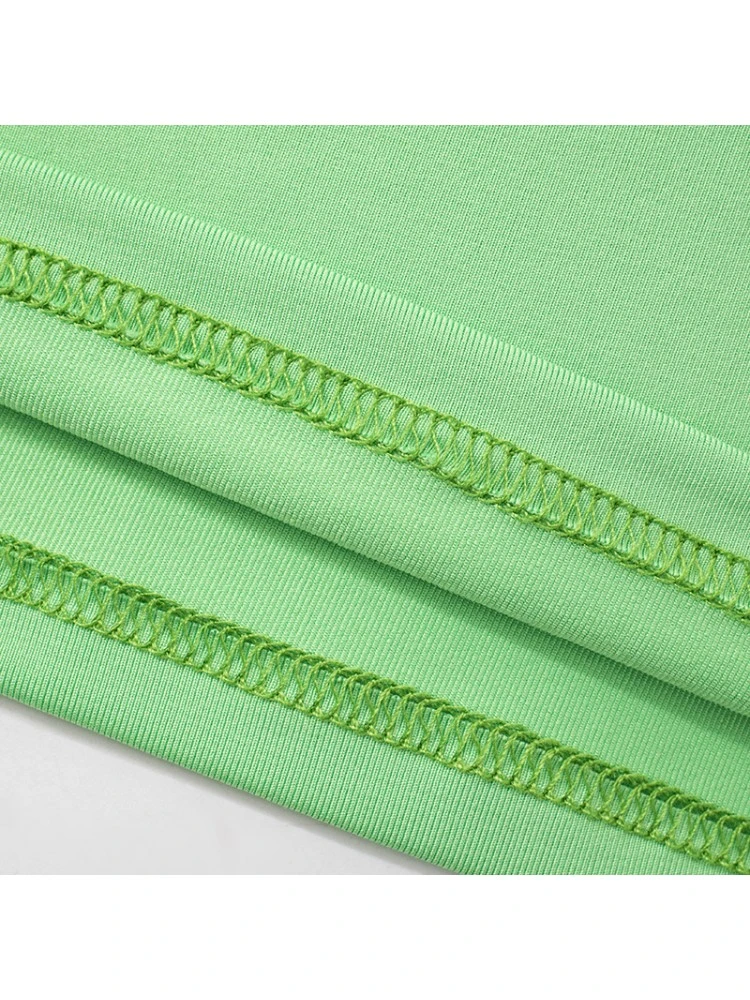 Colorblock Halter Short Sleeve Mini Dress 16 Colorblock Halter Short Sleeve Mini Dress - Image 14