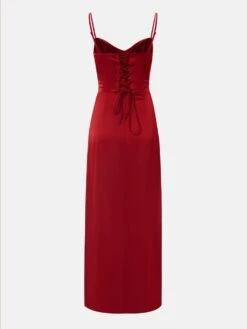 Patchwork Split Hem Spaghetti Straps Maxi Dresses -Define Your Shop P 20240608100412960 299