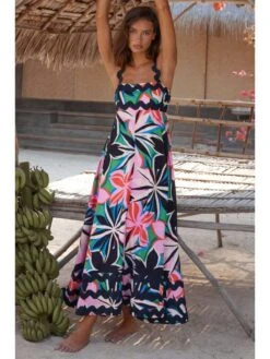 Wave Square Neck Bohemia Maxi Dresses -Define Your Shop P 20240614150429661 724