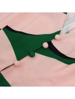 Print High Rise Tiered Short Sleeve Dress -Define Your Shop P 20240618084842027 649