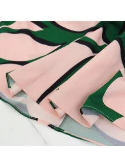 Print High Rise Tiered Short Sleeve Dress -Define Your Shop P 20240618084843687 181