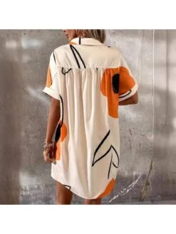 Floral Short Sleeve Single Breasted Dress 13 Floral Short Sleeve Single Breasted Dress -Define Your Shop P 20240619100416011 423