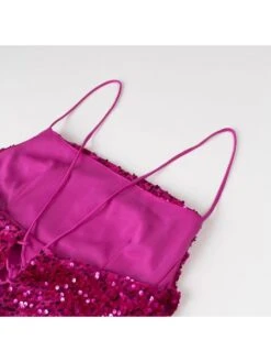 Sequin Tie-wrap Backless Spaghetti Straps Dresses 32 Sequin Tie-wrap Backless Spaghetti Straps Dresses -Define Your Shop P 20240619103215193 796
