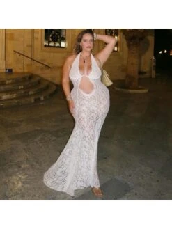 Patchwork Halter Neck Lace Sleeveless Maxi Dresses 27 Patchwork Halter Neck Lace Sleeveless Maxi Dresses -Define Your Shop P 20240620084805374 520