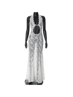 Patchwork Halter Neck Lace Sleeveless Maxi Dresses 31 Patchwork Halter Neck Lace Sleeveless Maxi Dresses -Define Your Shop P 20240620084807804 680