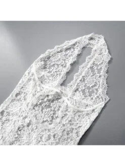 Patchwork Halter Neck Lace Sleeveless Maxi Dresses 34 Patchwork Halter Neck Lace Sleeveless Maxi Dresses -Define Your Shop P 20240620084809240 342