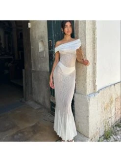 Define Your Shop 3 Patchwork See Through Lace Sleeveless Dresses