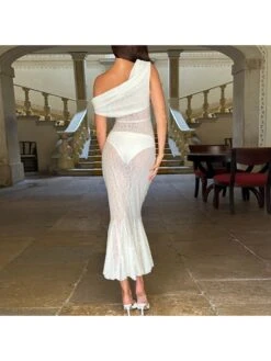 Patchwork See Through Lace Sleeveless Dresses -Define Your Shop P 20240621100007155 633