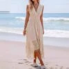 Fringe Lace Panel V Neck Sleeveless Dresses 2 Fringe Lace Panel V Neck Sleeveless Dresses -Define Your Shop P 20240621105616979 751