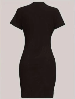 Letter Lips Printed Short Sleeve Dress 7 Letter Lips Printed Short Sleeve Dress -Define Your Shop P 20240621150011186 992