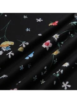 Disty Floral Printing Bow Short Sleeve Sheath Dress 38 Disty Floral Printing Bow Short Sleeve Sheath Dress -Define Your Shop P 20240622134420917 993