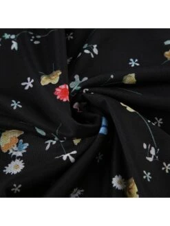 Disty Floral Printing Bow Short Sleeve Sheath Dress 40 Disty Floral Printing Bow Short Sleeve Sheath Dress -Define Your Shop P 20240622134422074 406