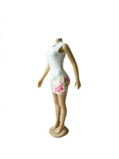 Burn-Out Crewneck Fitted Sleeveless Dresses -Define Your Shop P 20240624202403467 964